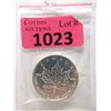 Image 1 : 1 Oz .9999 Silver 1989 Canadian Maple Leaf Coin
