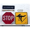 Image 1 : 2 Road Signs & 3 Movie Prop Door Signs