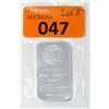 Image 1 : 1 Oz. .999+ Fine Silver Engelhard Bar