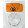 Image 1 : 1 Oz. .999 Fine Silver Asahi Refinery Round