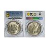 Image 2 : USA, 1923-S, Peace dollar, Silver Coin, PCGS AU58.