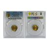 Image 2 : Hong Kong, 5 cents, 1977, Mint Error, PCGS MS66, Die Chip Reverse.