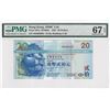 Image 1 : 2007, Hong Kong, Shanghai  Banking Corp, 20 Dollars, PMG 67EPQ.