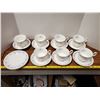 Image 1 : Royal Albert "Memory Lane" 7 teacup & saucers, 2 small plates