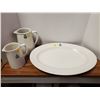 Image 1 : RCAF platter & 2 pitchers (one cracked but glued)