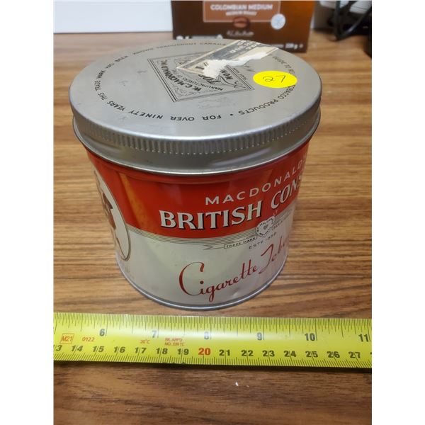 British Consol Tobacco Tin