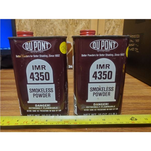 2 Smokeless Powder Tins