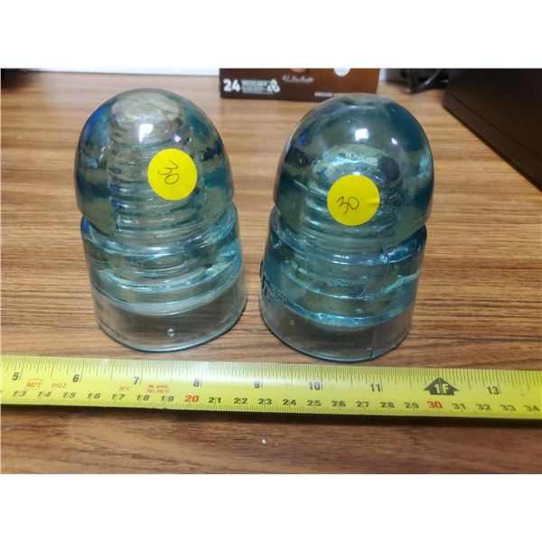 2 Hudson Bay Railway Insulators HBR & TCR