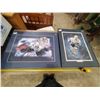 Image 1 : 2 framed hockey pictures, one signed (one cracked)