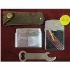 Image 1 : 2 Vintage Lighters w/ Bottle Opener + Tire Pressure Gauge