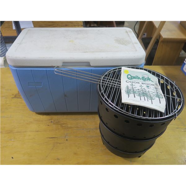 Cooler w/ Stacking Camp Cooker