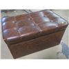 Image 1 : Storage Ottoman - 29" x 18" x 16"H  -Brown