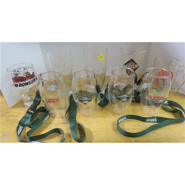 Pilsner Roughrider Drinking Lanyards w/ Beer Glasses