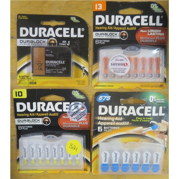 Duracell Hearing Aid + J Size Batteries