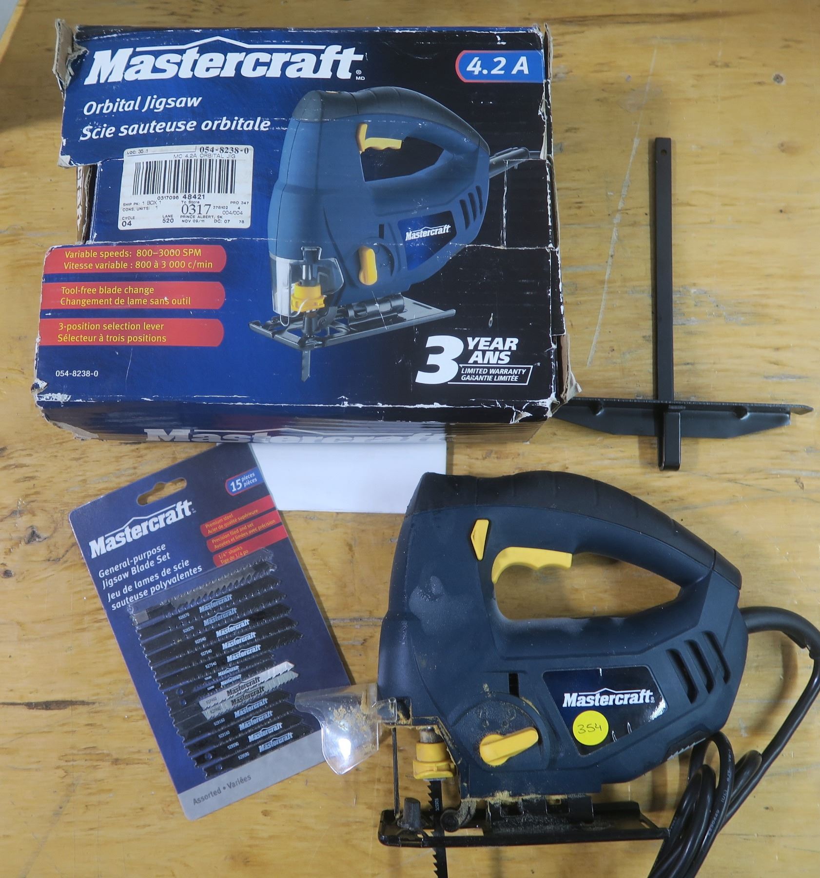 4.2A Mastercraft Orbital Jig Saw