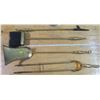 Image 2 : Fireplace Tools w/ Stand - 28" H