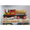 Image 2 : Wooden Toy Trains + Jockey Doll