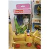 Image 3 : Wooden Toy Trains + Jockey Doll