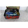 Image 8 : Misc. box of vases, tin plates