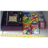 Image 1 : Card games, bathroom set, figurines, kitchen gagets, shopping bags