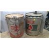 Image 1 : 2 vintage 5gal cans