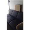 Image 1 : 72" black leatherite couch