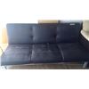 Image 2 : 72" black leatherite couch