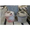 Image 2 : Galvanized Pail + Vintage Gas Cans