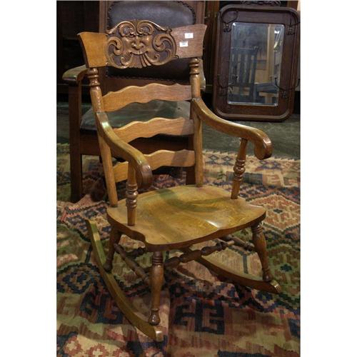 GOLDEN OAK ROCKING CHAIR