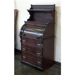 EASTLAKE STYLE ROLL TOP DESK