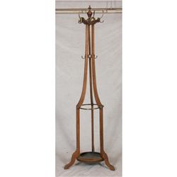ROTATING COAT AND HAT RACK WITH UMBRELLA HOLDER