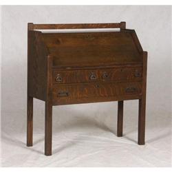 CRON-KILLS COMPANY ARTS AND CRAFT SLANT FRONT DESK