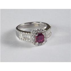 18K WHITE GOLD RING