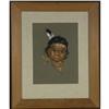 Image 1 : PASTEL DRAWING DOROTHY OXBOROUGH CANADA INDIAN