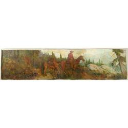 FRED OLDFIELD HUGE OIL PAINTING SEATTLE WA
