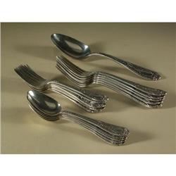 STERLING SILVER FLATWARE, FONTAINE PATTERN