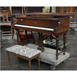 HOWARD PIANO CO. LOUIS XVI STYLE BABY GRAND PIANO