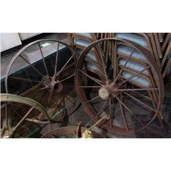 35'' PAIR OF WAGON WHEELS