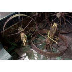 29'' PAIR OF WAGON WHEELS