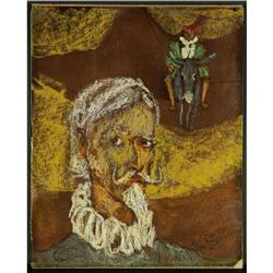 OIL PAINTING CARLOS LOPEZ RUIZ CONQUISTADOR
