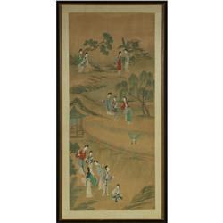 EARLY 20TH CENTURY CHINESE MIXED MEDIA PAINTING