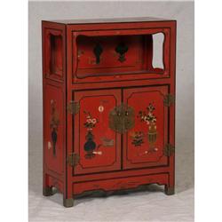 CHINESE PAINTED LACQUERED CABINET