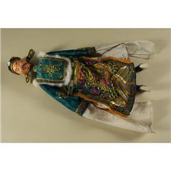 TWO VINTAGE CHINESE OPERA PUPPETS JIANXI PROVINCE