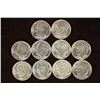 Image 1 : 10-ASSORTED 1959-1964 BRILLIANT UNC SILVER