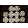 Image 2 : 10-ASSORTED 1959-1964 BRILLIANT UNC SILVER
