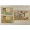 Image 2 : 3 PIECES OF FRANCE CURRENCY, 2-1943 FIVE FRANCS &