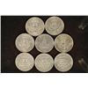 Image 2 : 8 ASSORTED KENNEDY HALF DOLLARS