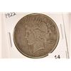 Image 1 : 1922 PEACE SILVER DOLLAR