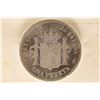 Image 2 : 1882 SPAIN SILVER 1 PESATA MADRID MINT