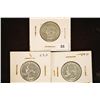 Image 1 : 1958-D, 1963-P & 1964-P WASHINGTON SILVER QUARTERS